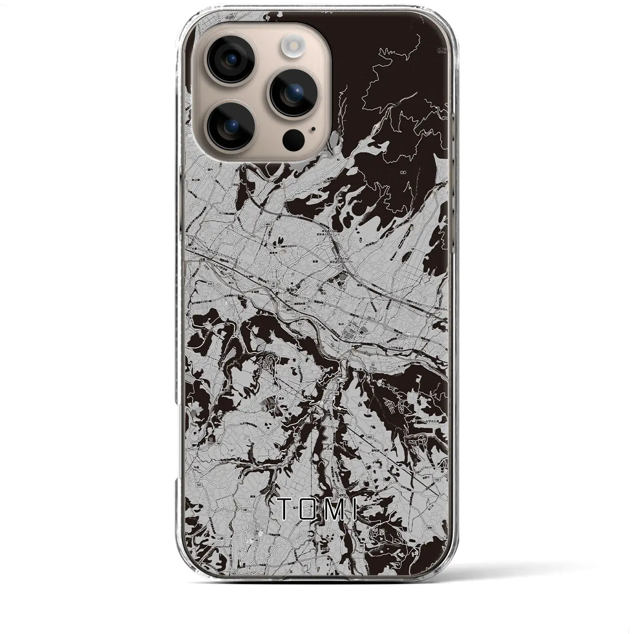 【東御(長野県)】地図柄iPhoneケース(クリアタイプ)