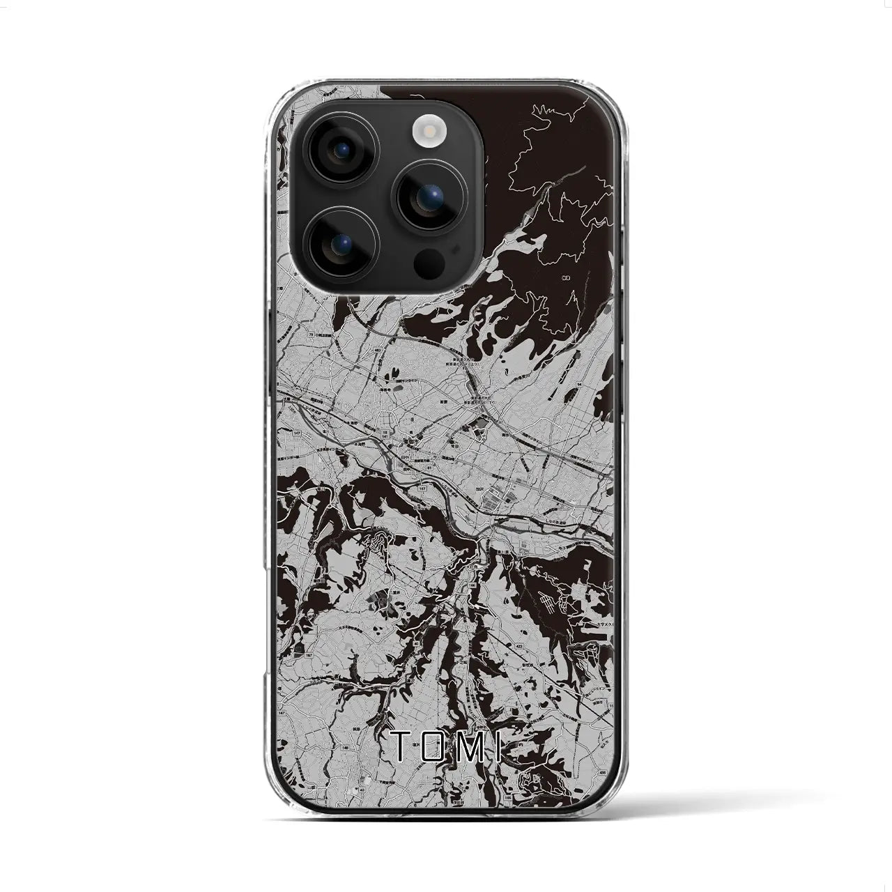 【東御(長野県)】地図柄iPhoneケース(クリアタイプ)