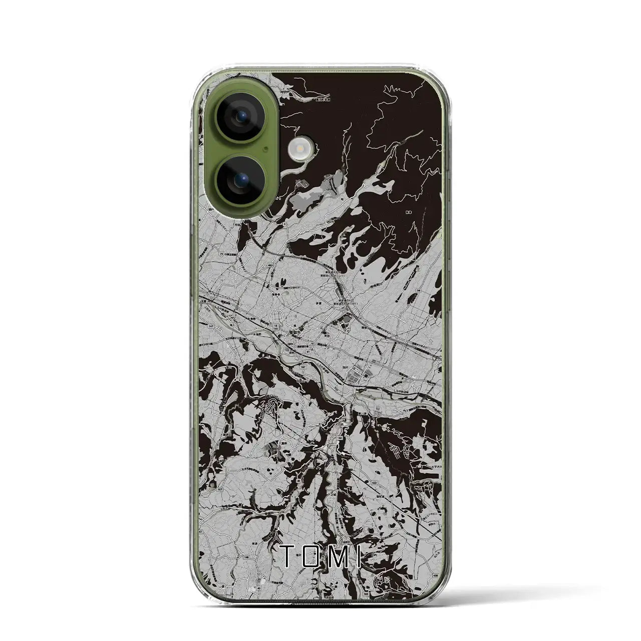 【東御(長野県)】地図柄iPhoneケース(クリアタイプ)