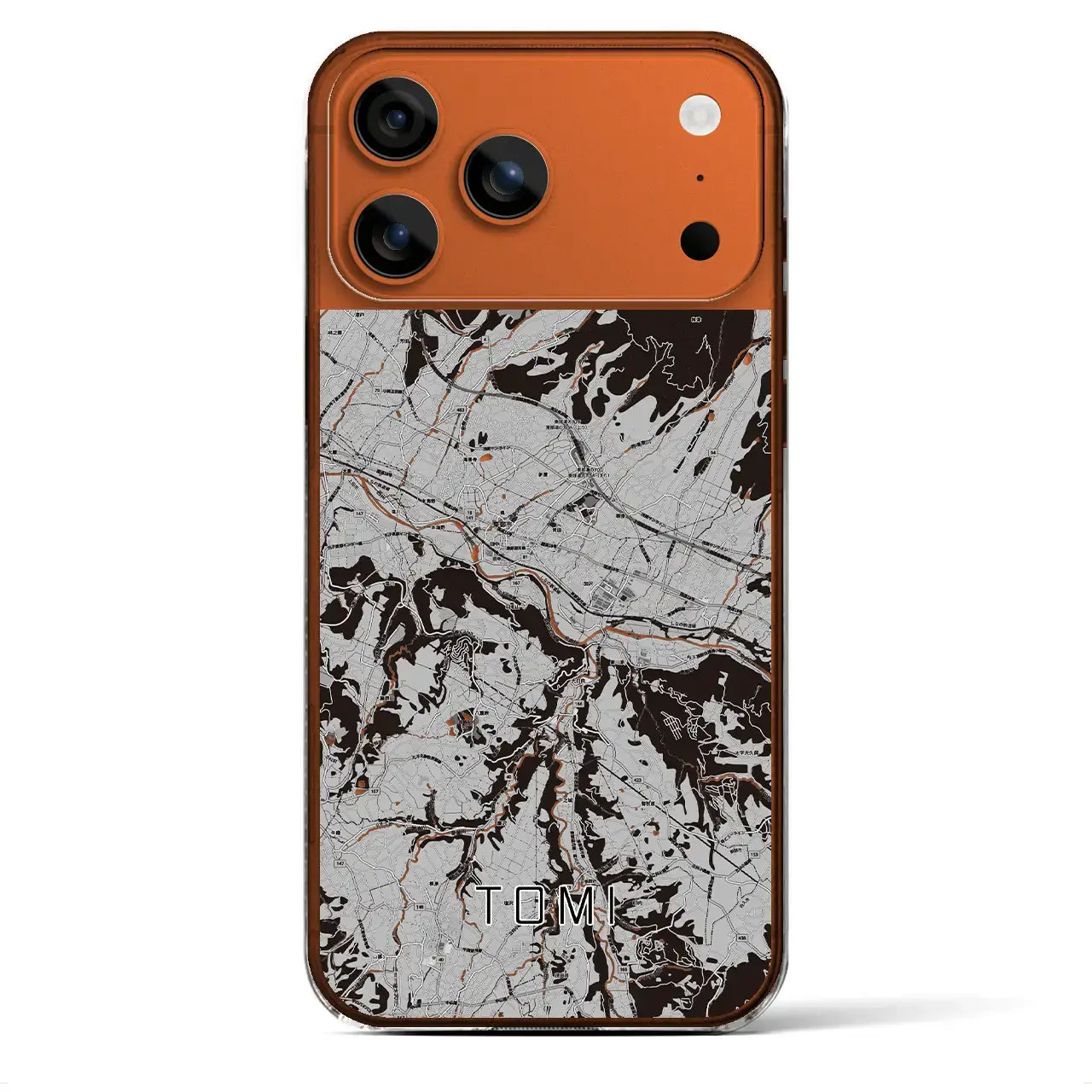 【東御(長野県)】地図柄iPhoneケース(クリアタイプ)