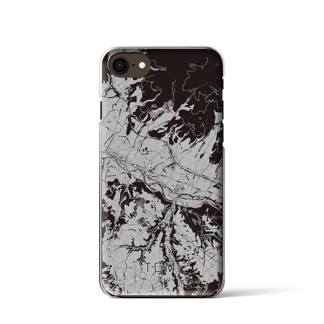 【東御(長野県)】地図柄iPhoneケース(クリアタイプ)