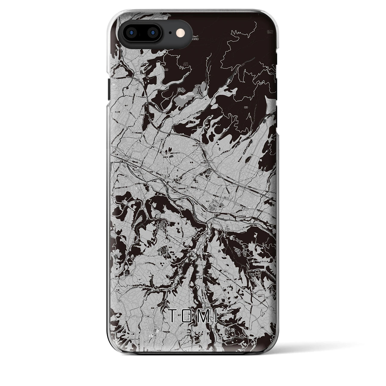 【東御(長野県)】地図柄iPhoneケース(クリアタイプ)