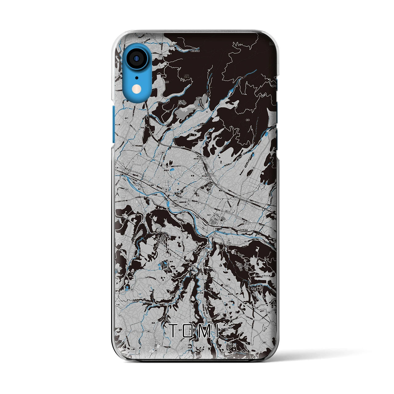 【東御(長野県)】地図柄iPhoneケース(クリアタイプ)