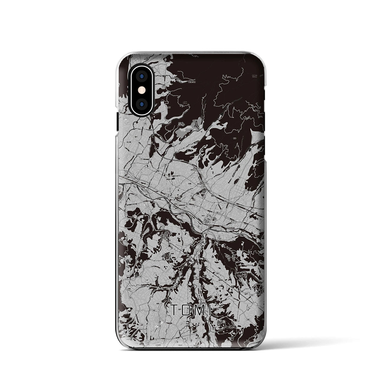 【東御(長野県)】地図柄iPhoneケース(クリアタイプ)