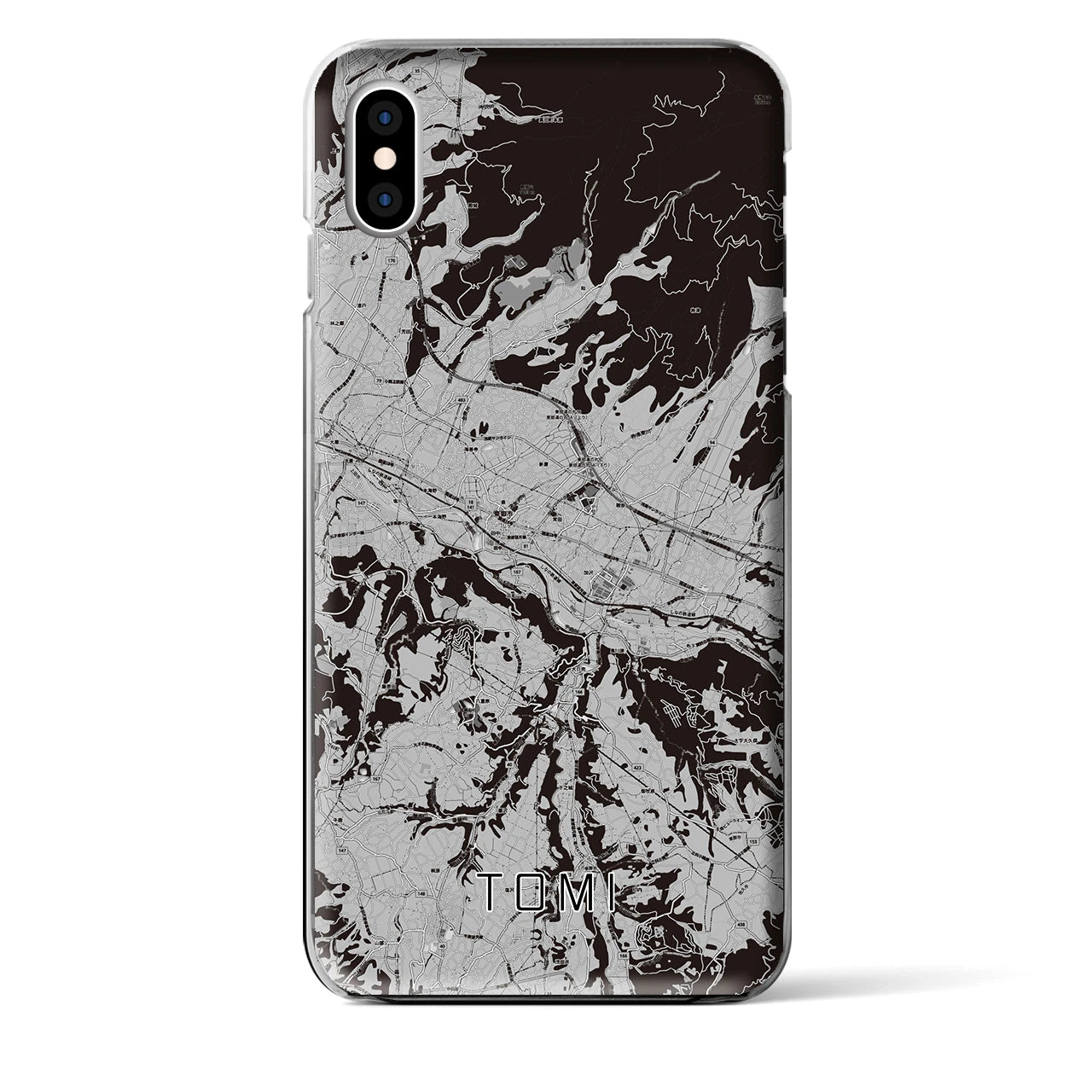 【東御(長野県)】地図柄iPhoneケース(クリアタイプ)