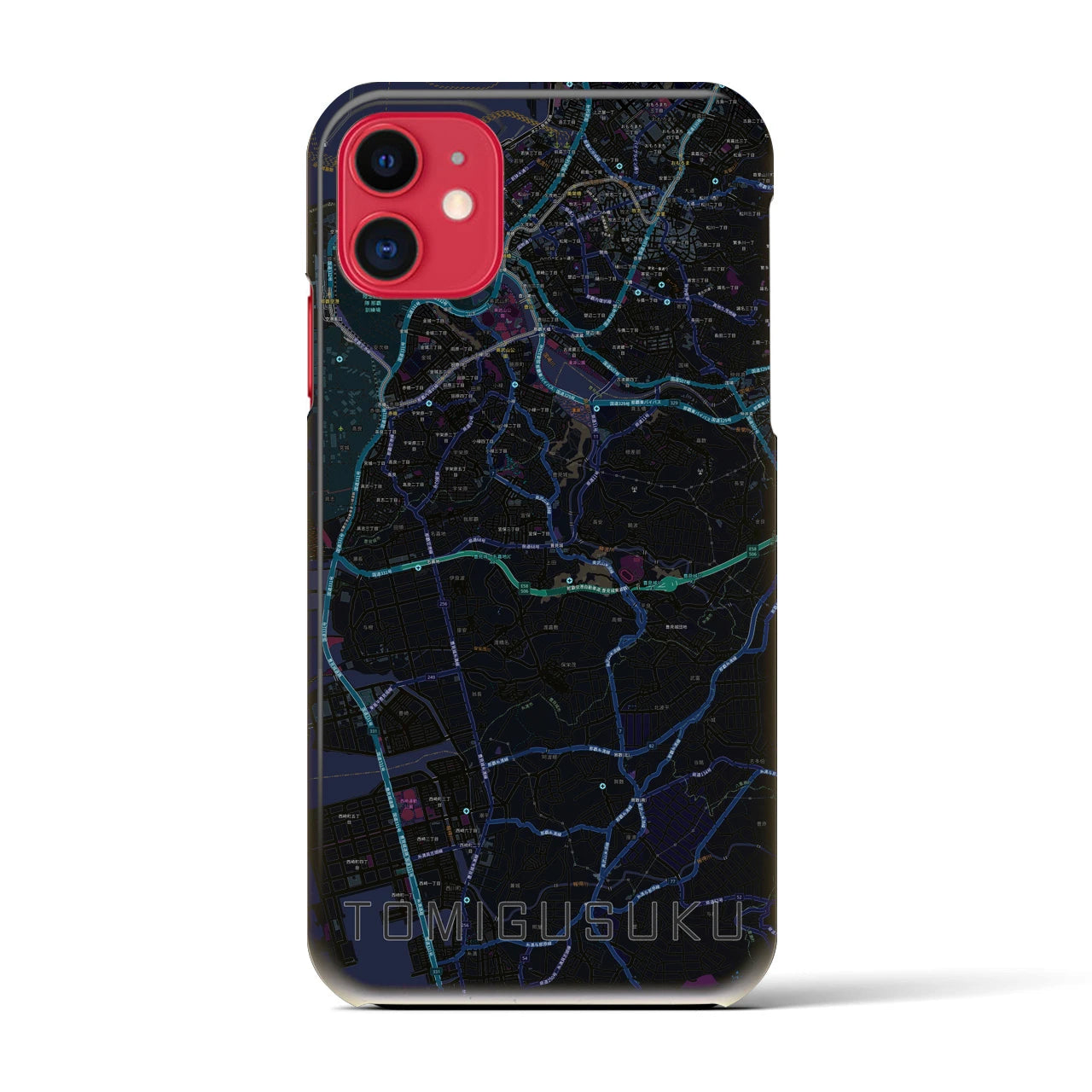 【豊見城(沖縄県)】地図柄iPhoneケース(バックカバータイプ)