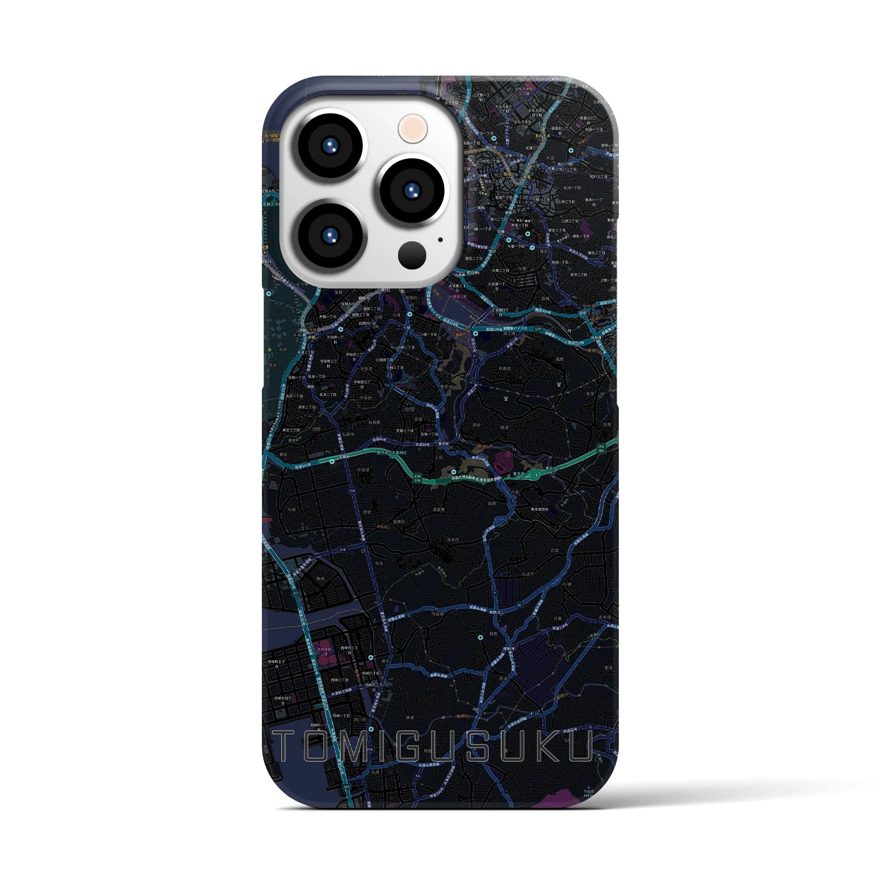 【豊見城(沖縄県)】地図柄iPhoneケース(バックカバータイプ)