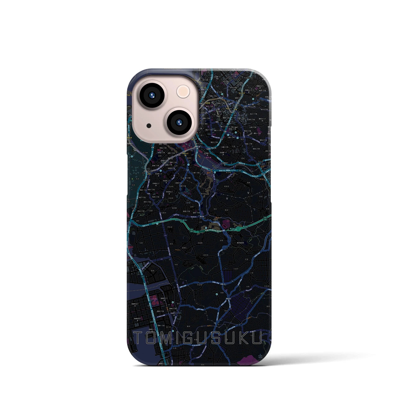 【豊見城(沖縄県)】地図柄iPhoneケース(バックカバータイプ)