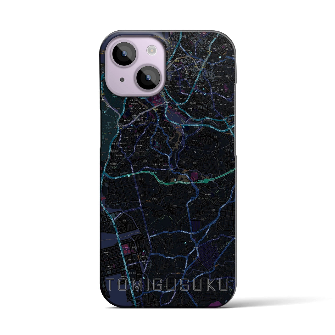 【豊見城(沖縄県)】地図柄iPhoneケース(バックカバータイプ)
