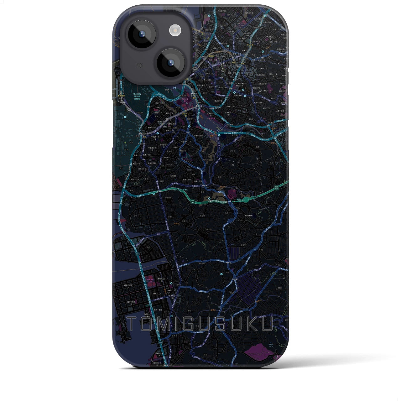 【豊見城(沖縄県)】地図柄iPhoneケース(バックカバータイプ)