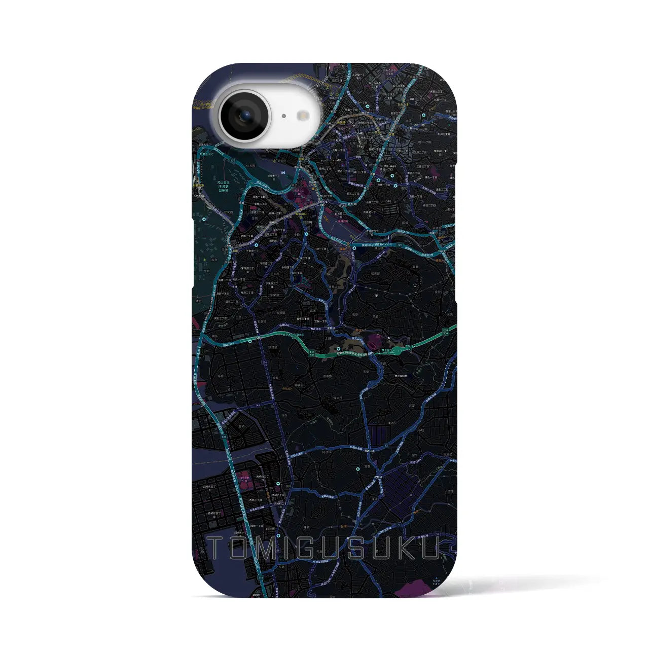 【豊見城(沖縄県)】地図柄iPhoneケース(バックカバータイプ)