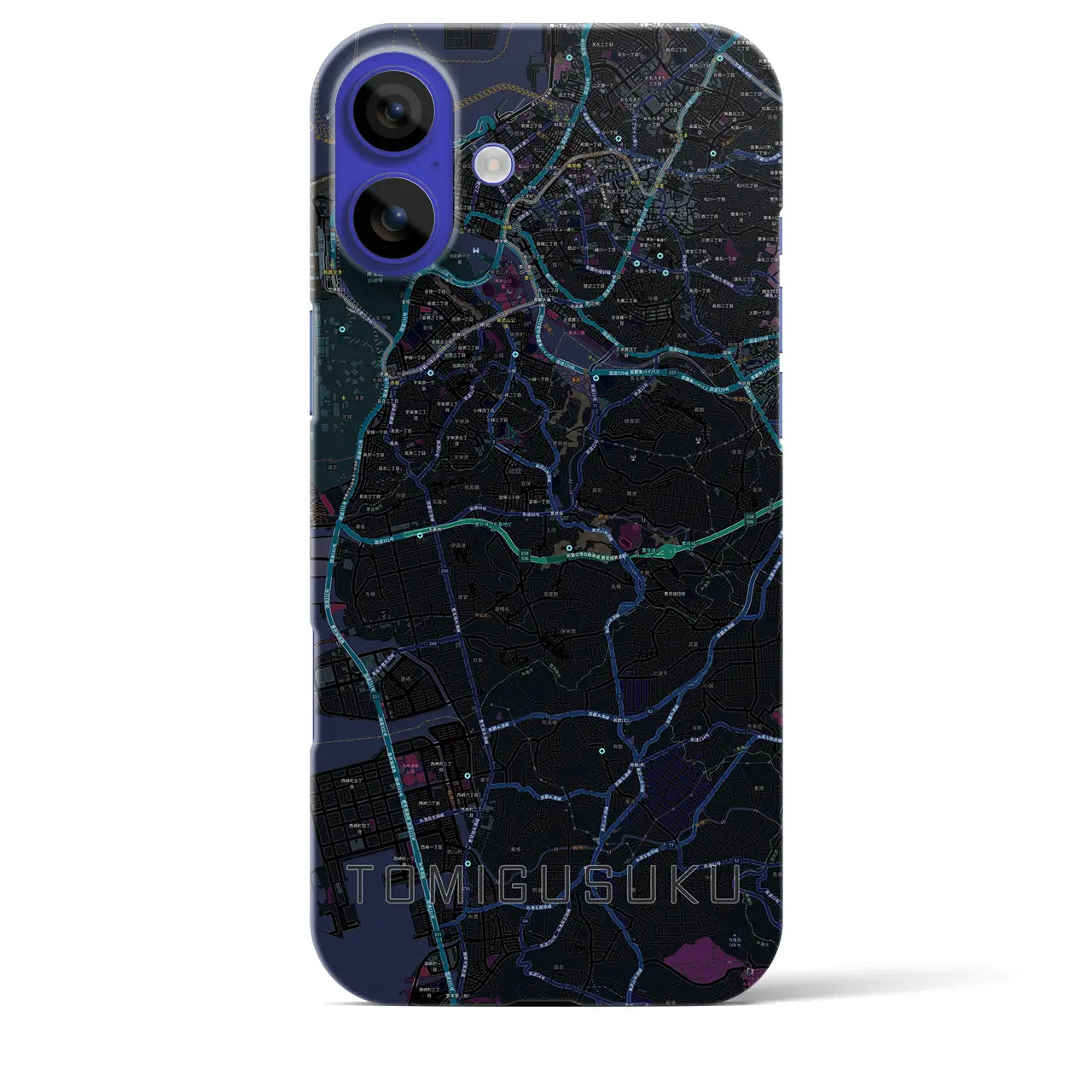 【豊見城(沖縄県)】地図柄iPhoneケース(バックカバータイプ)