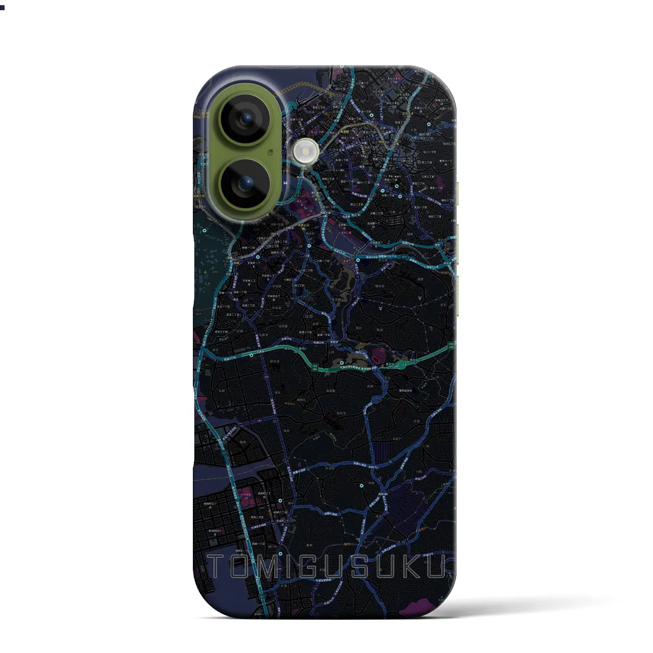 【豊見城(沖縄県)】地図柄iPhoneケース(バックカバータイプ)