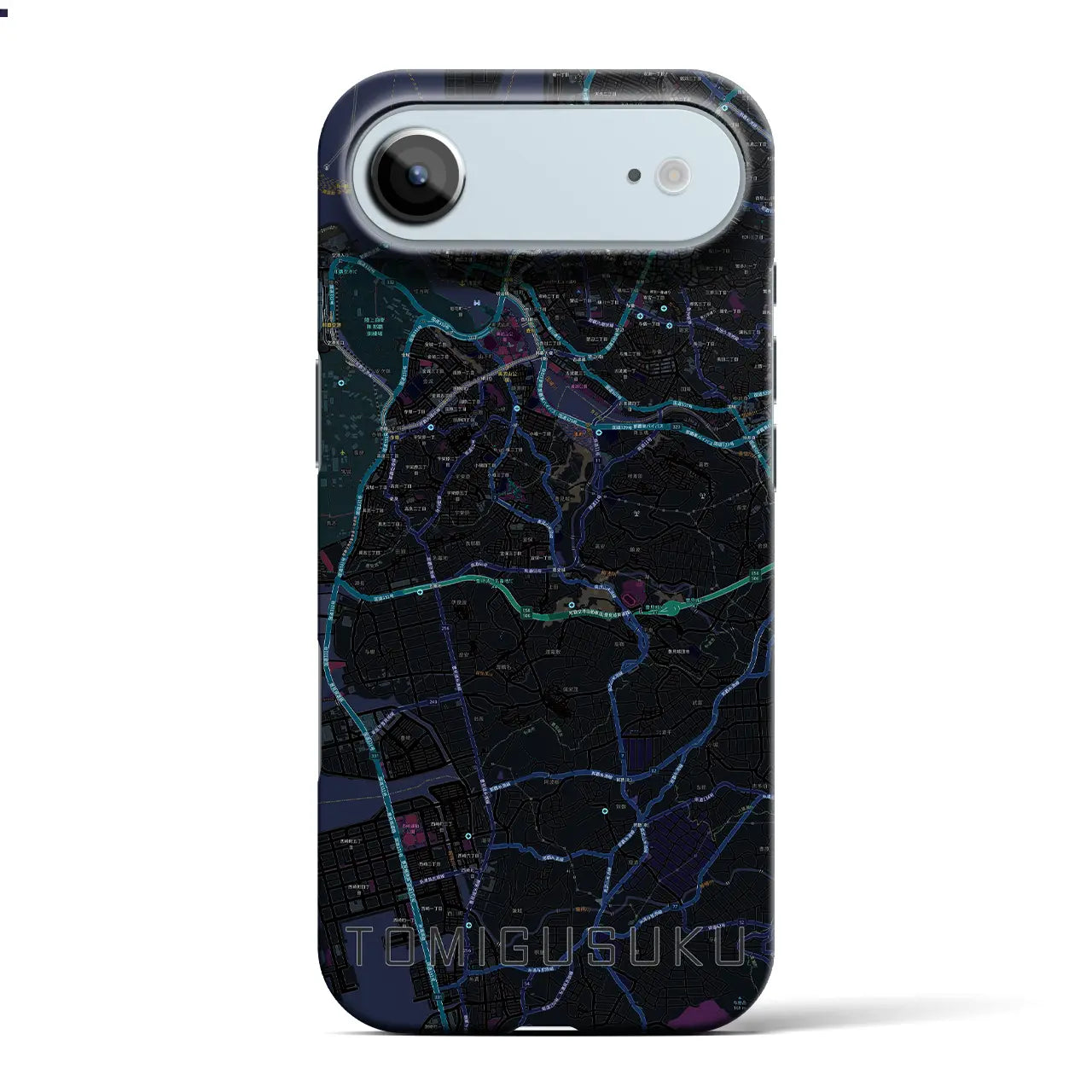 【豊見城(沖縄県)】地図柄iPhoneケース(バックカバータイプ)