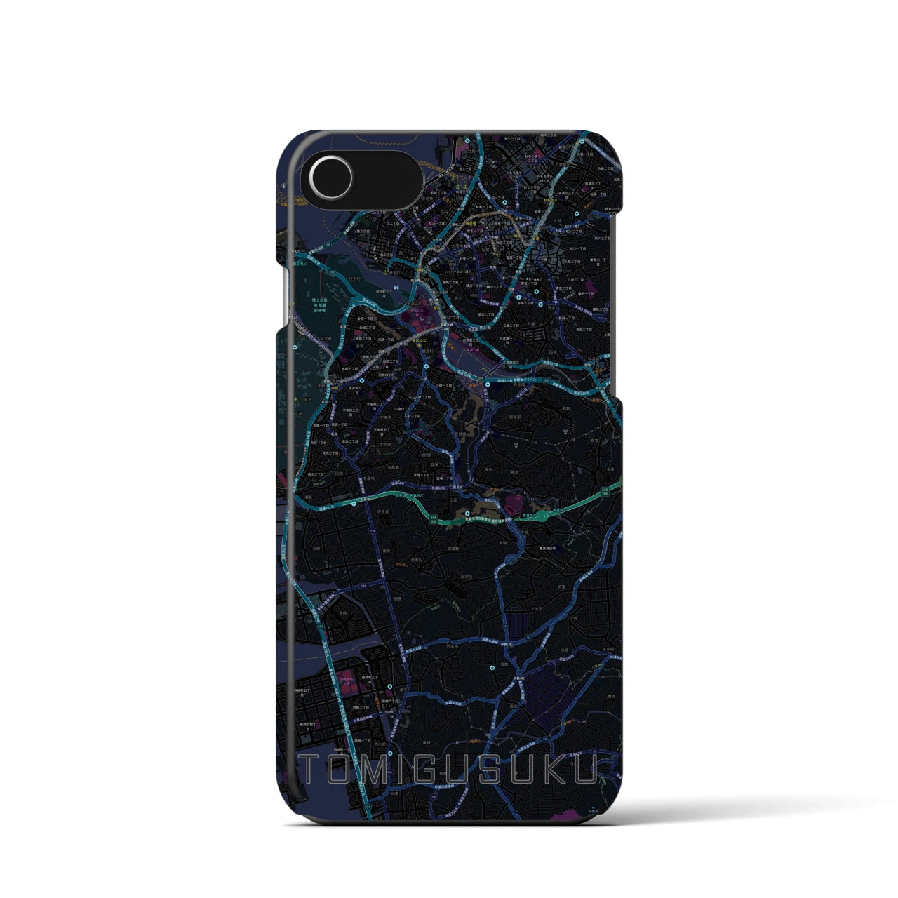 【豊見城(沖縄県)】地図柄iPhoneケース(バックカバータイプ)