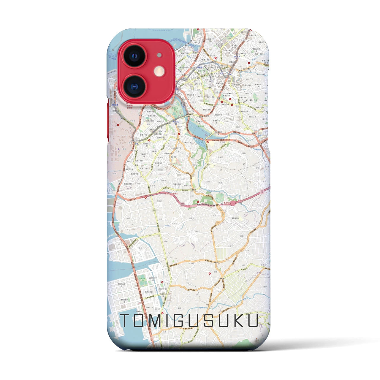 【豊見城(沖縄県)】地図柄iPhoneケース(バックカバータイプ)