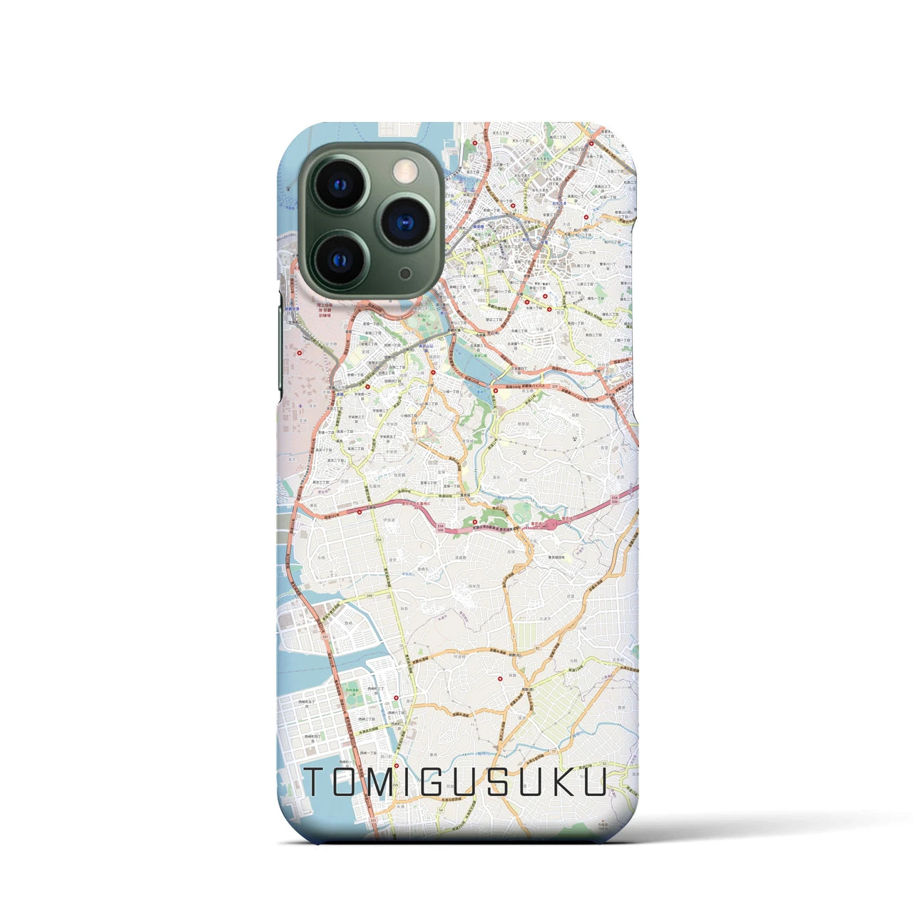 【豊見城(沖縄県)】地図柄iPhoneケース(バックカバータイプ)