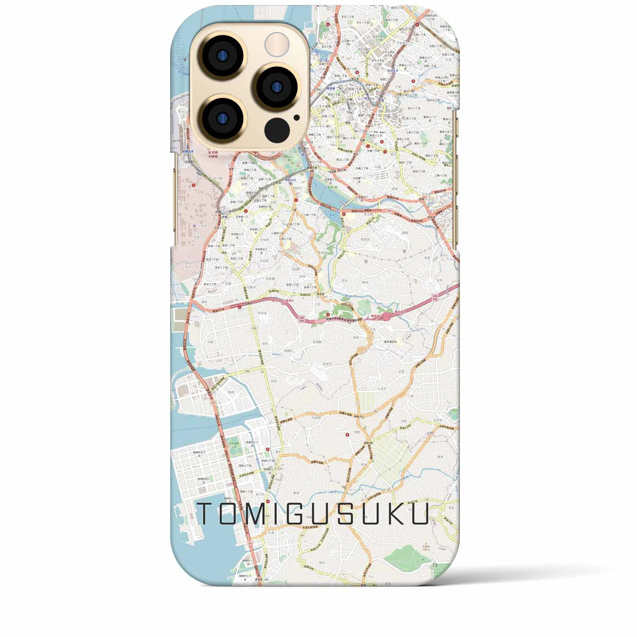 【豊見城(沖縄県)】地図柄iPhoneケース(バックカバータイプ)