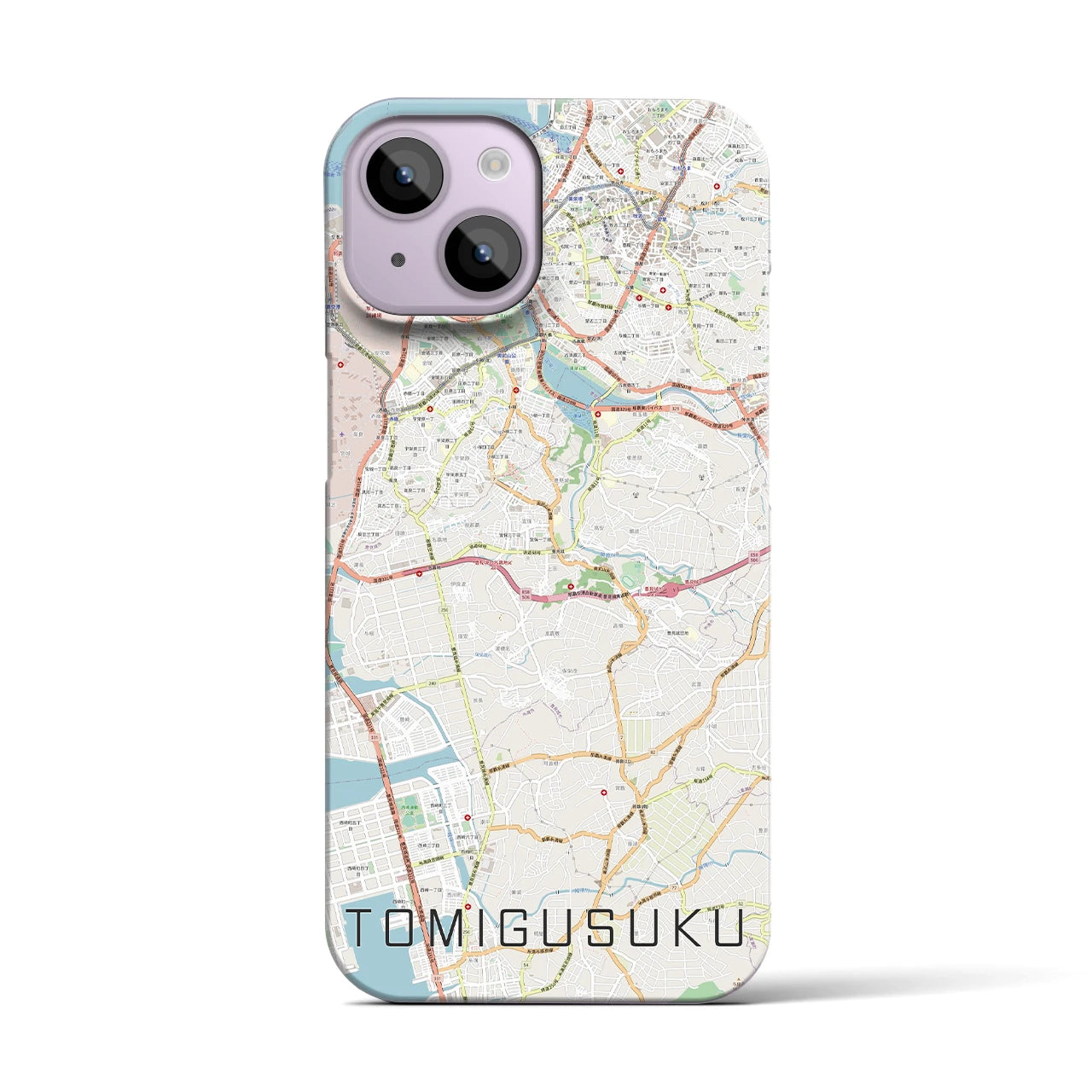 【豊見城(沖縄県)】地図柄iPhoneケース(バックカバータイプ)