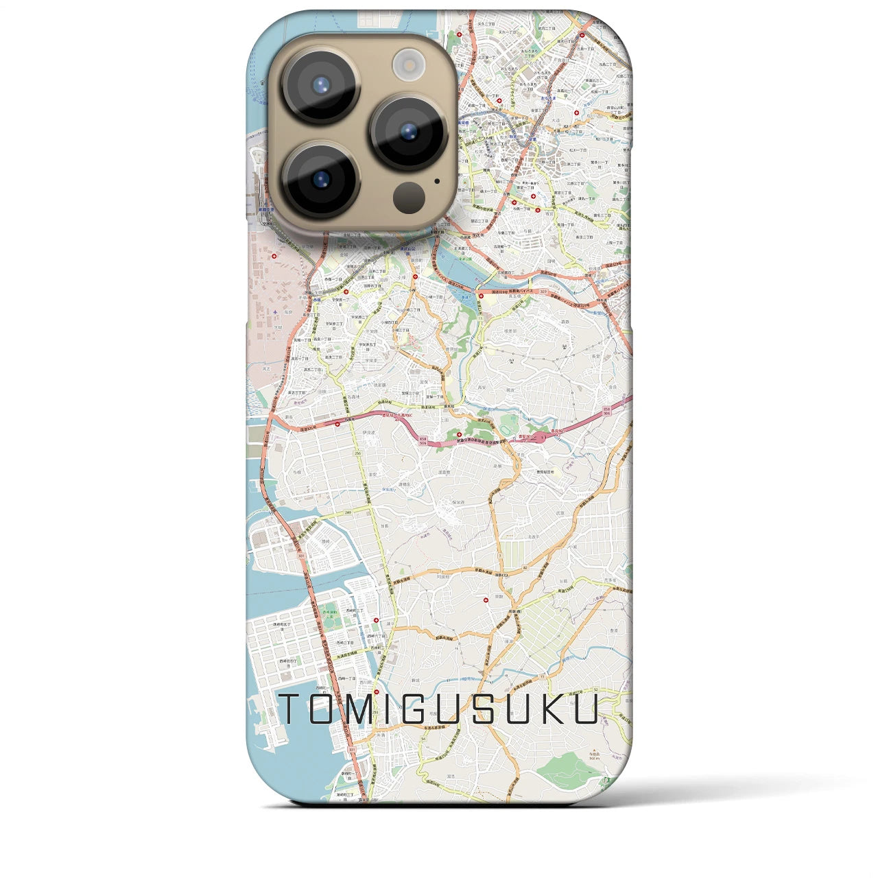 【豊見城(沖縄県)】地図柄iPhoneケース(バックカバータイプ)