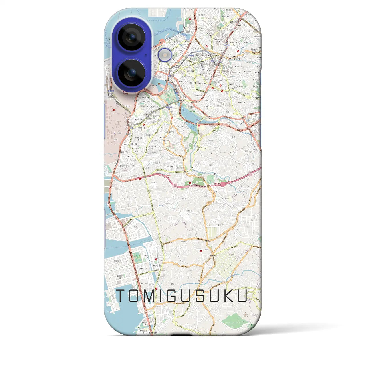 【豊見城(沖縄県)】地図柄iPhoneケース(バックカバータイプ)