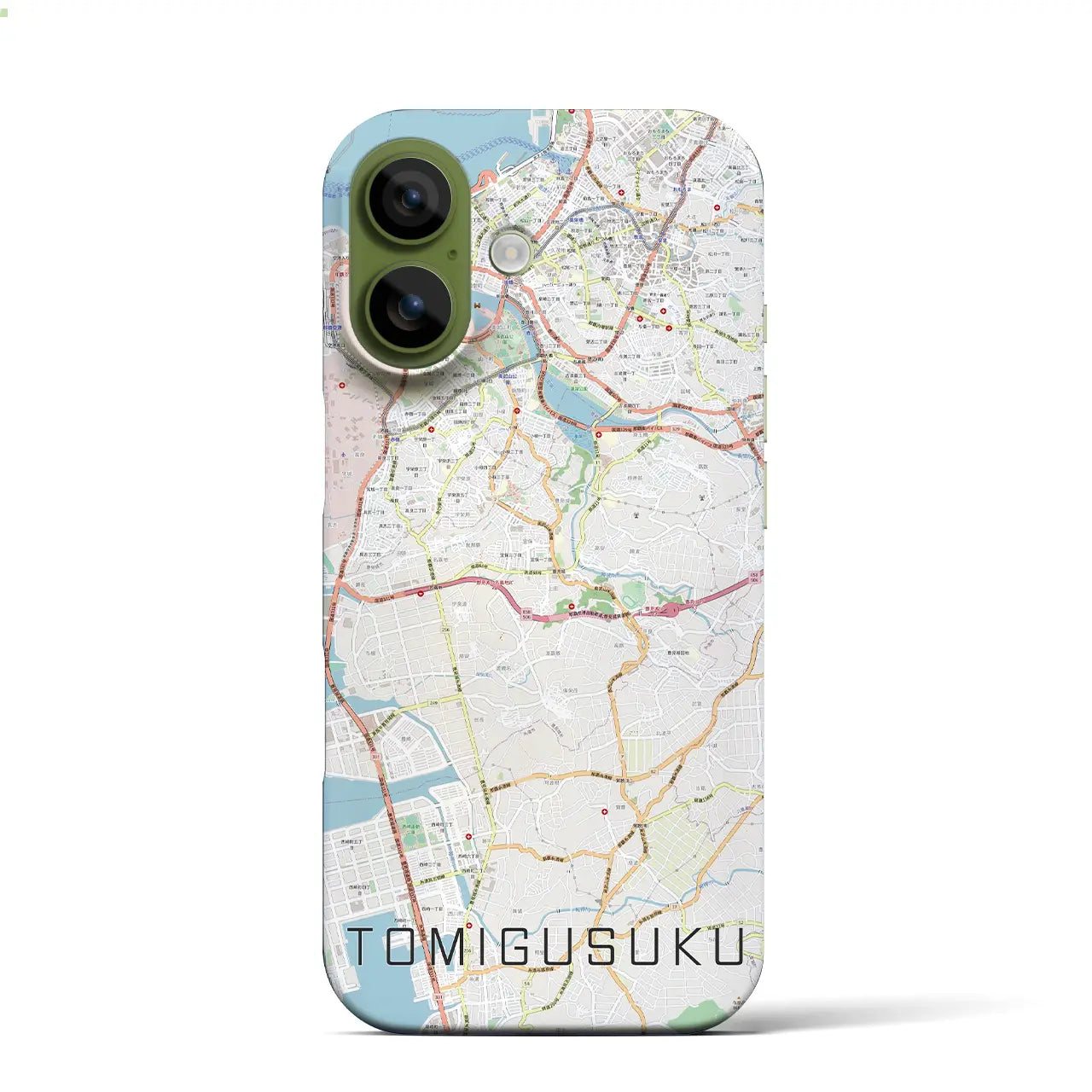 【豊見城(沖縄県)】地図柄iPhoneケース(バックカバータイプ)