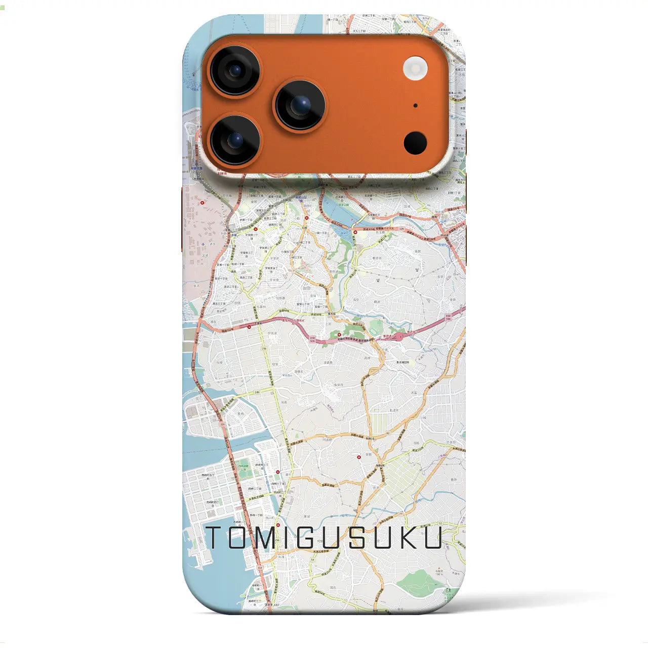 【豊見城(沖縄県)】地図柄iPhoneケース(バックカバータイプ)