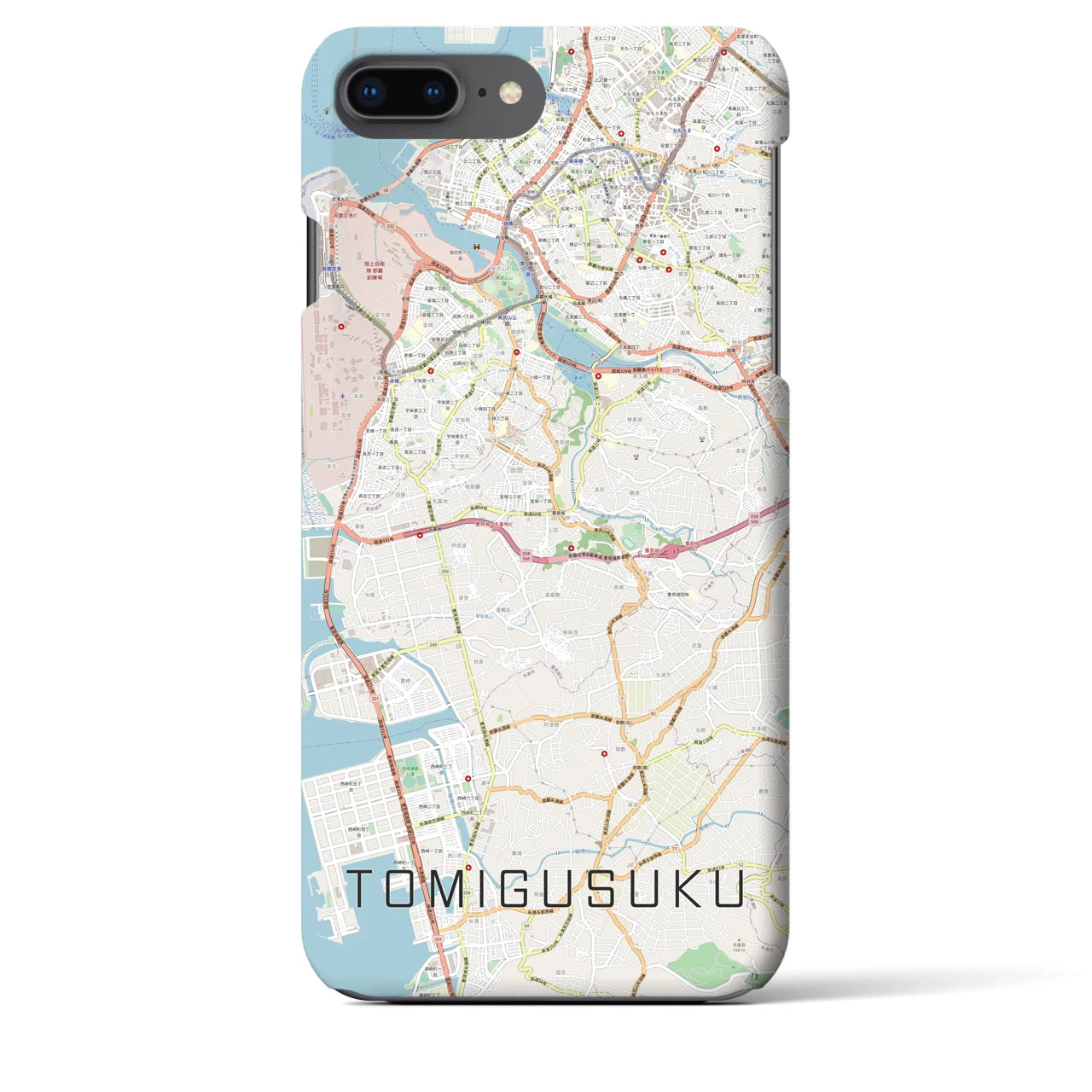 【豊見城(沖縄県)】地図柄iPhoneケース(バックカバータイプ)