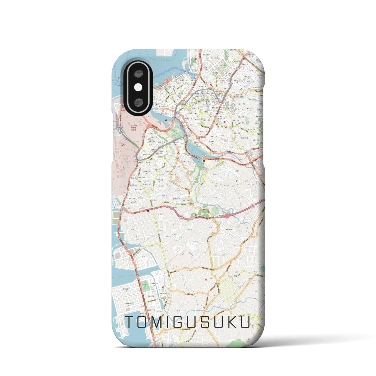 【豊見城(沖縄県)】地図柄iPhoneケース(バックカバータイプ)