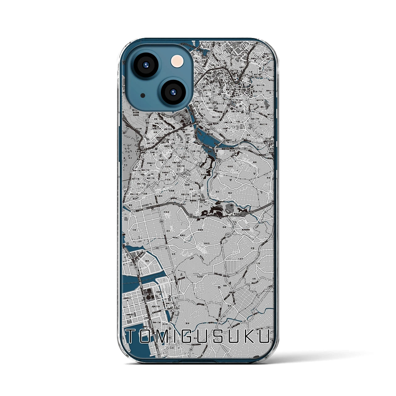 【豊見城(沖縄県)】地図柄iPhoneケース(クリアタイプ)