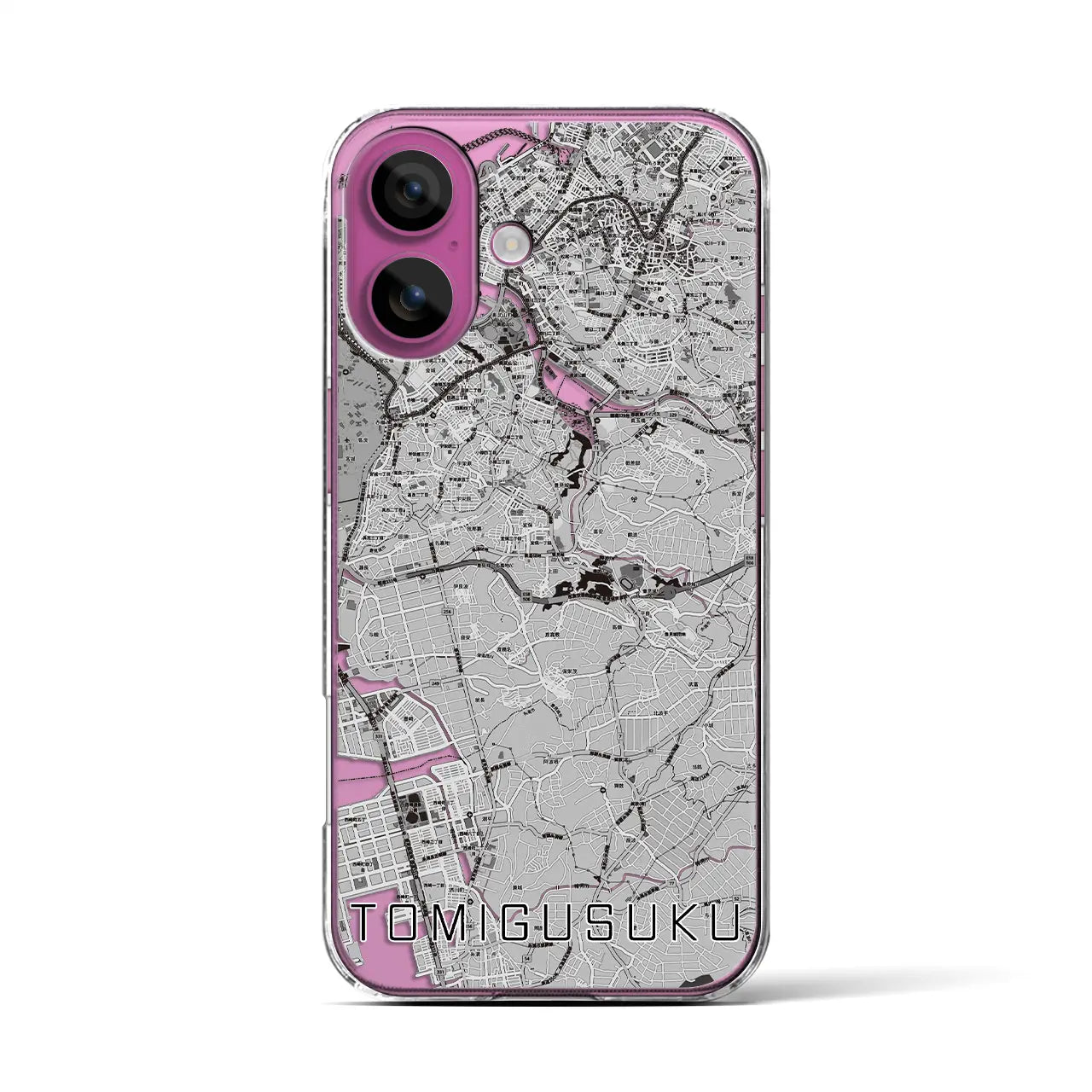 【豊見城(沖縄県)】地図柄iPhoneケース(クリアタイプ)