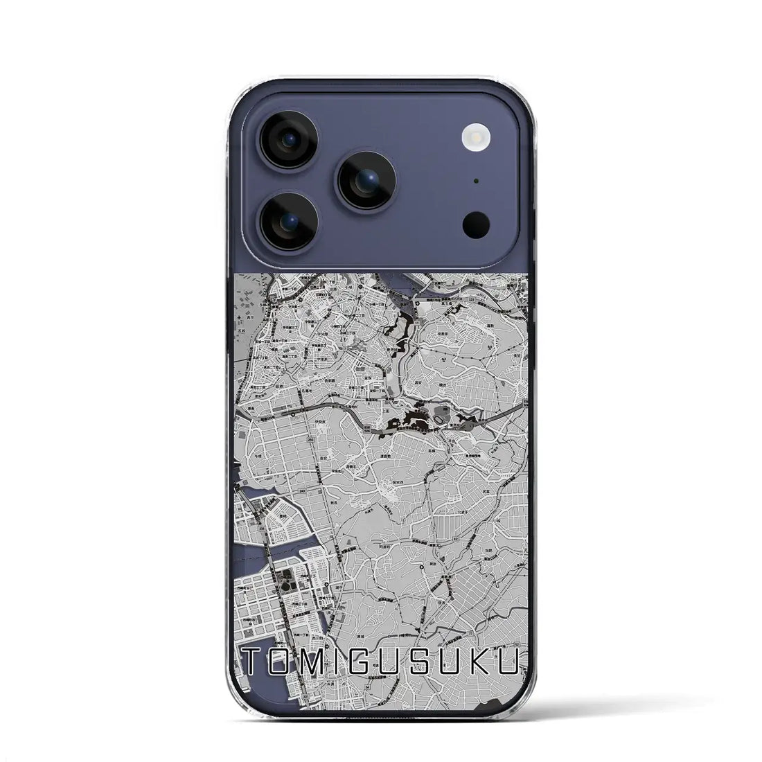 【豊見城(沖縄県)】地図柄iPhoneケース(クリアタイプ)