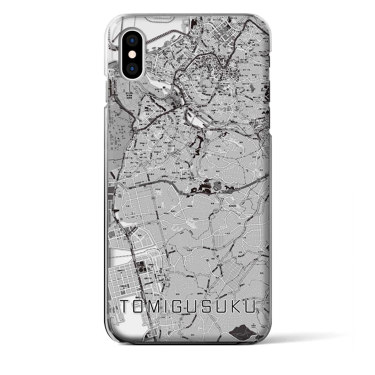 【豊見城(沖縄県)】地図柄iPhoneケース(クリアタイプ)