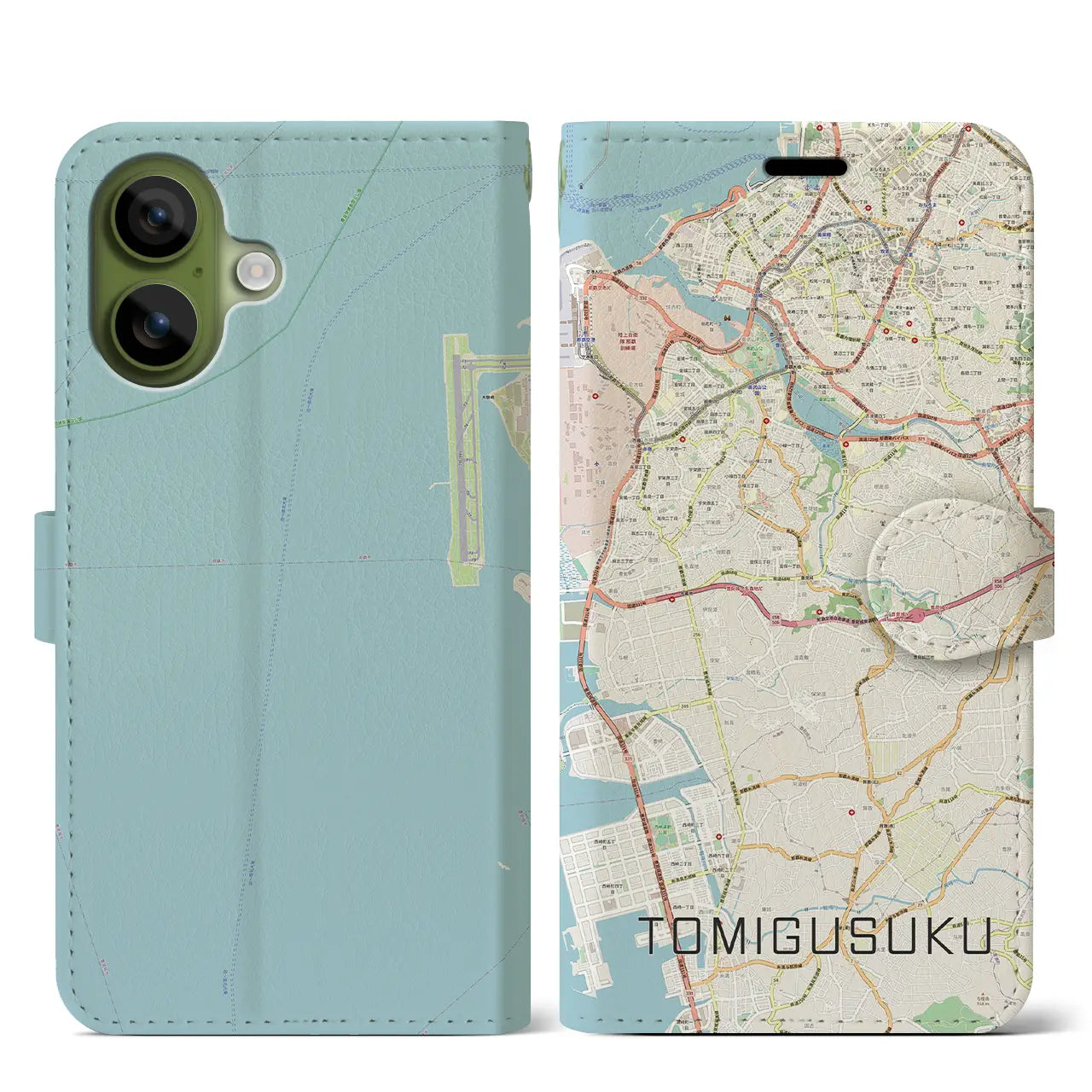 【豊見城(沖縄県)】地図柄iPhoneケース(手帳タイプ)
