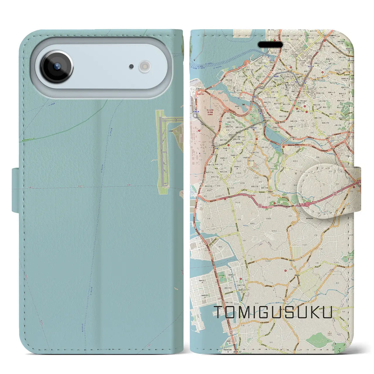 【豊見城(沖縄県)】地図柄iPhoneケース(手帳タイプ)