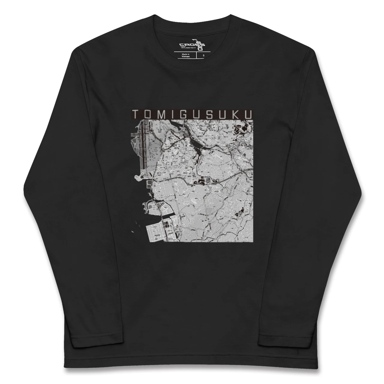 【豊見城(沖縄県)】地図柄ロングスリーブTシャツ