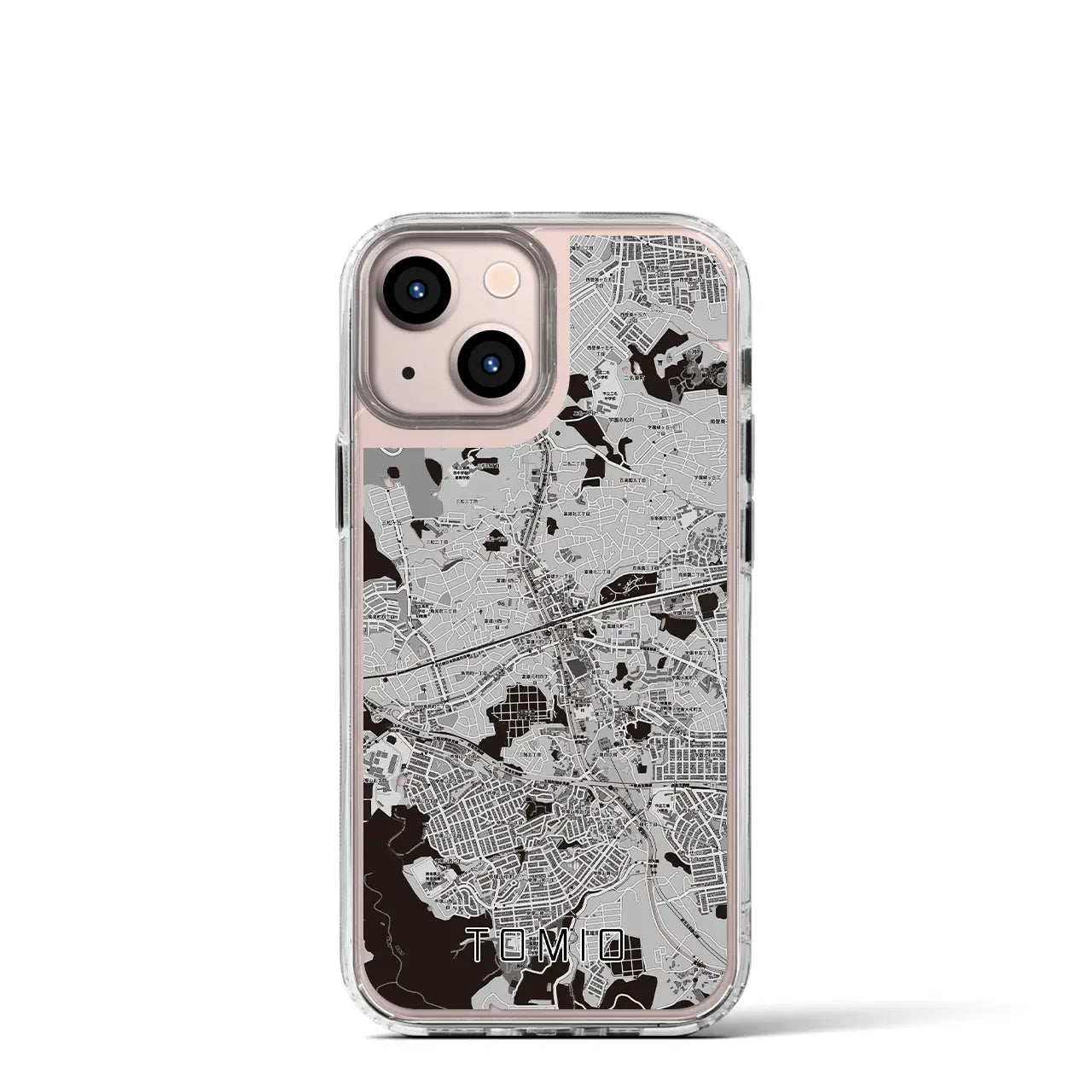 【富雄(奈良県)】地図柄iPhoneケース(MagSafeタイプ)