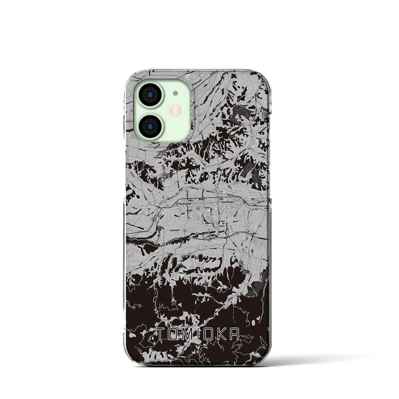 【富岡(群馬県)】地図柄iPhoneケース(クリアタイプ)