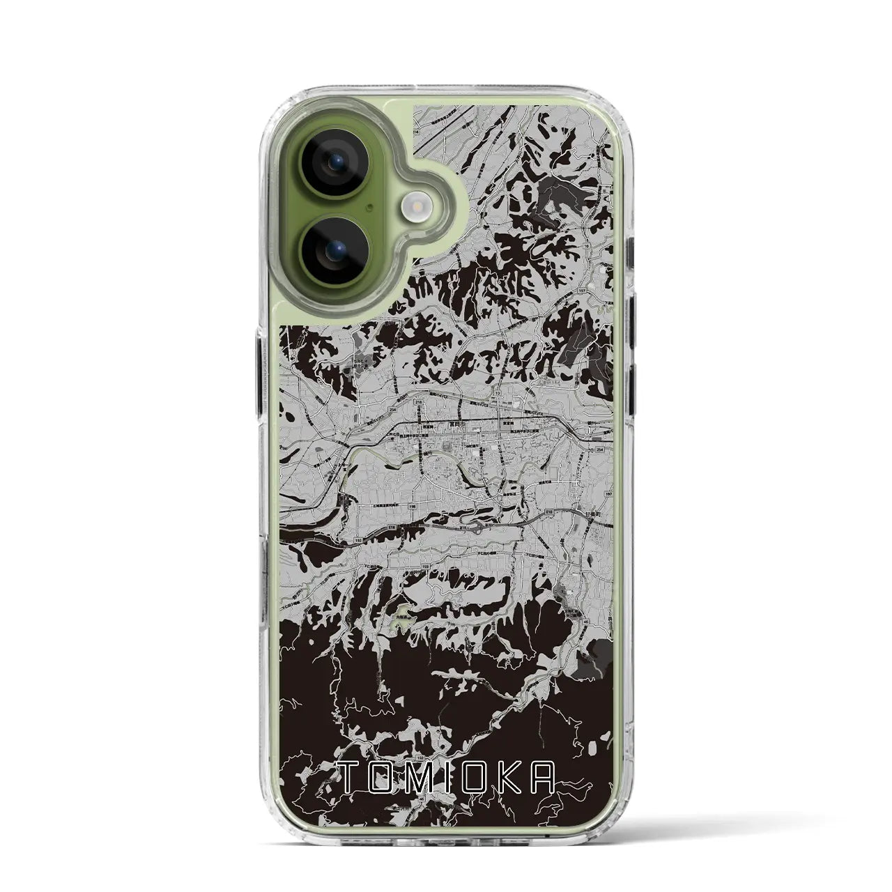 【富岡(群馬県)】地図柄iPhoneケース(MagSafeタイプ)