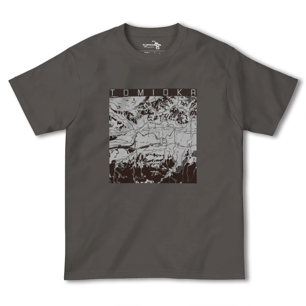 【富岡(群馬県)】地図柄ヘビーウェイトTシャツ