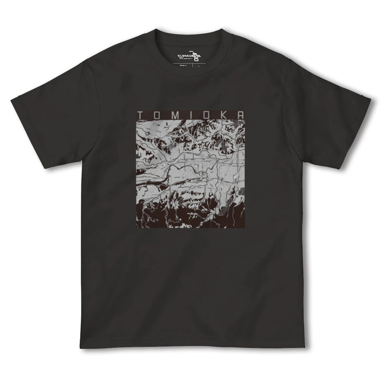 【富岡(群馬県)】地図柄ヘビーウェイトTシャツ