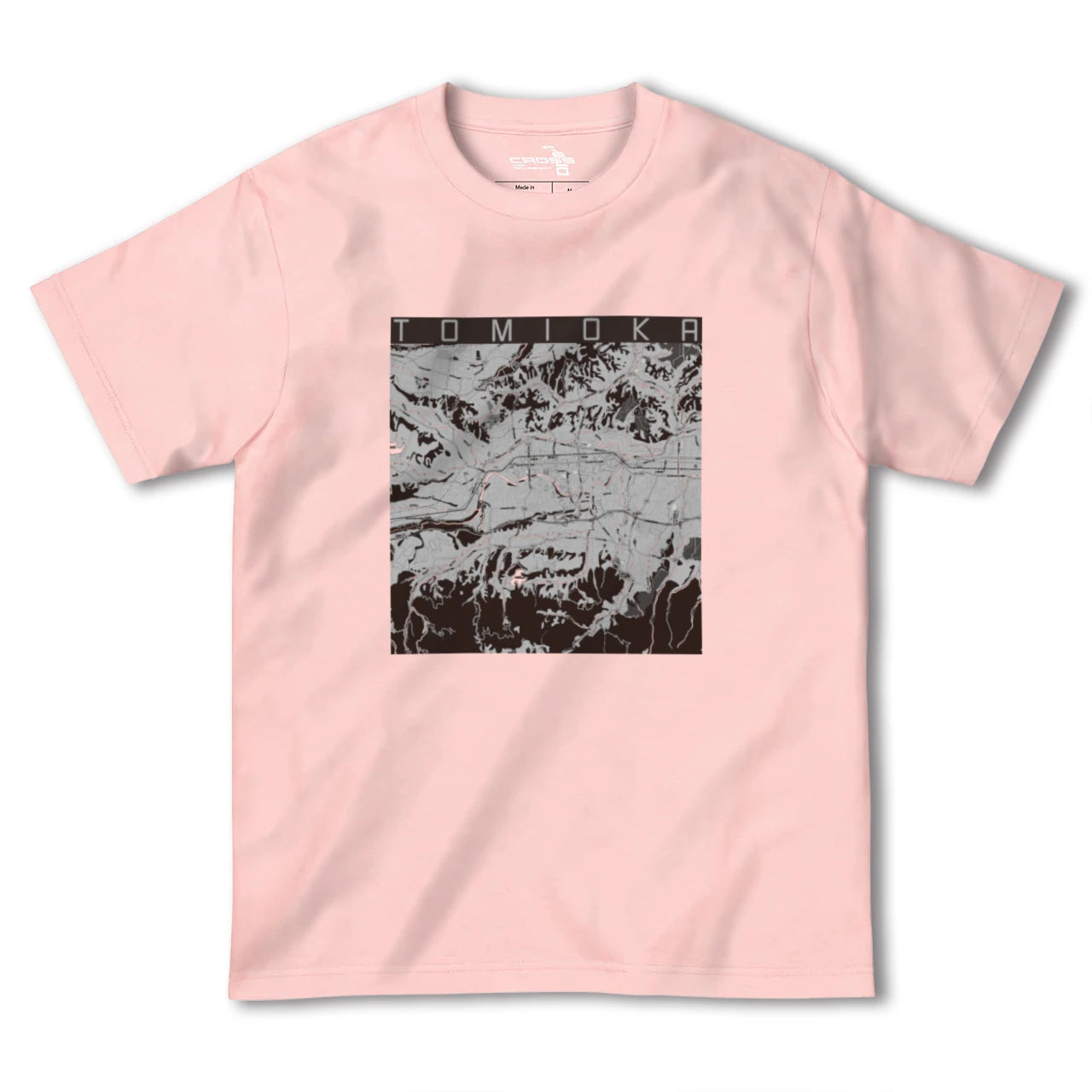 【富岡(群馬県)】地図柄ヘビーウェイトTシャツ