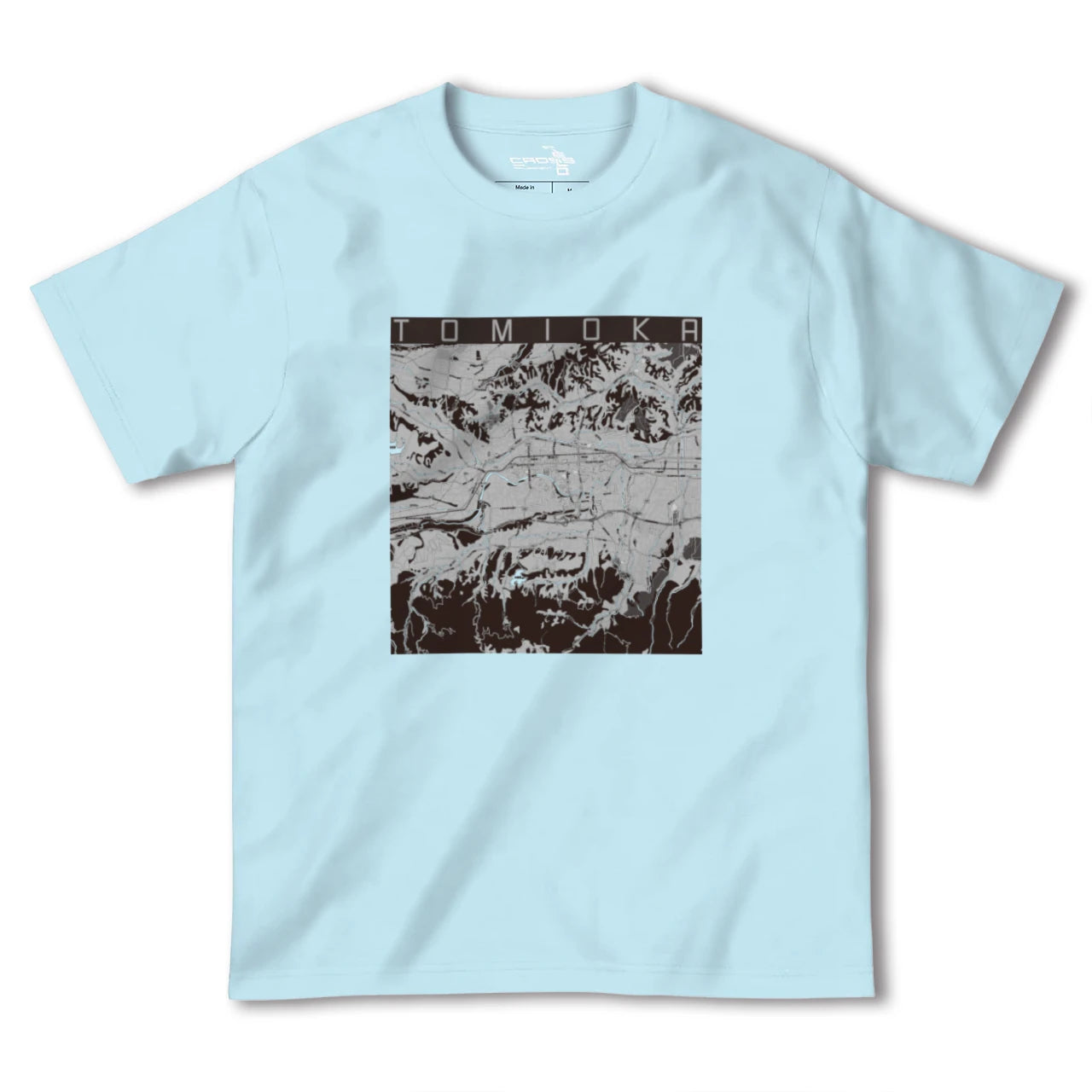 【富岡(群馬県)】地図柄ヘビーウェイトTシャツ