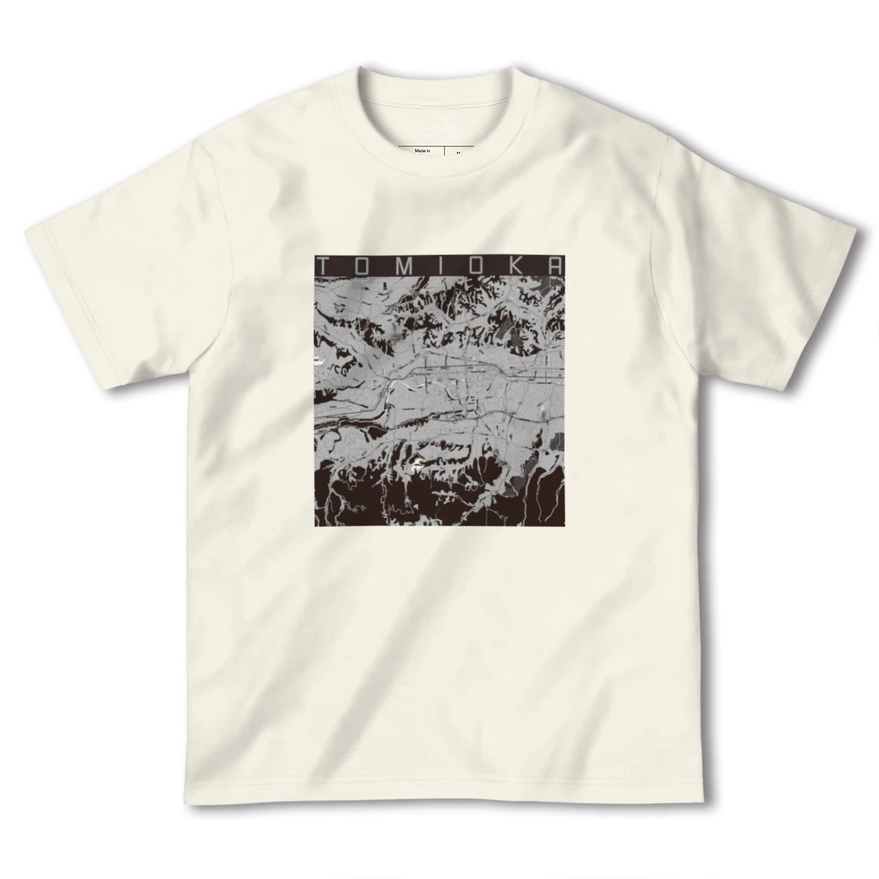 【富岡(群馬県)】地図柄ヘビーウェイトTシャツ