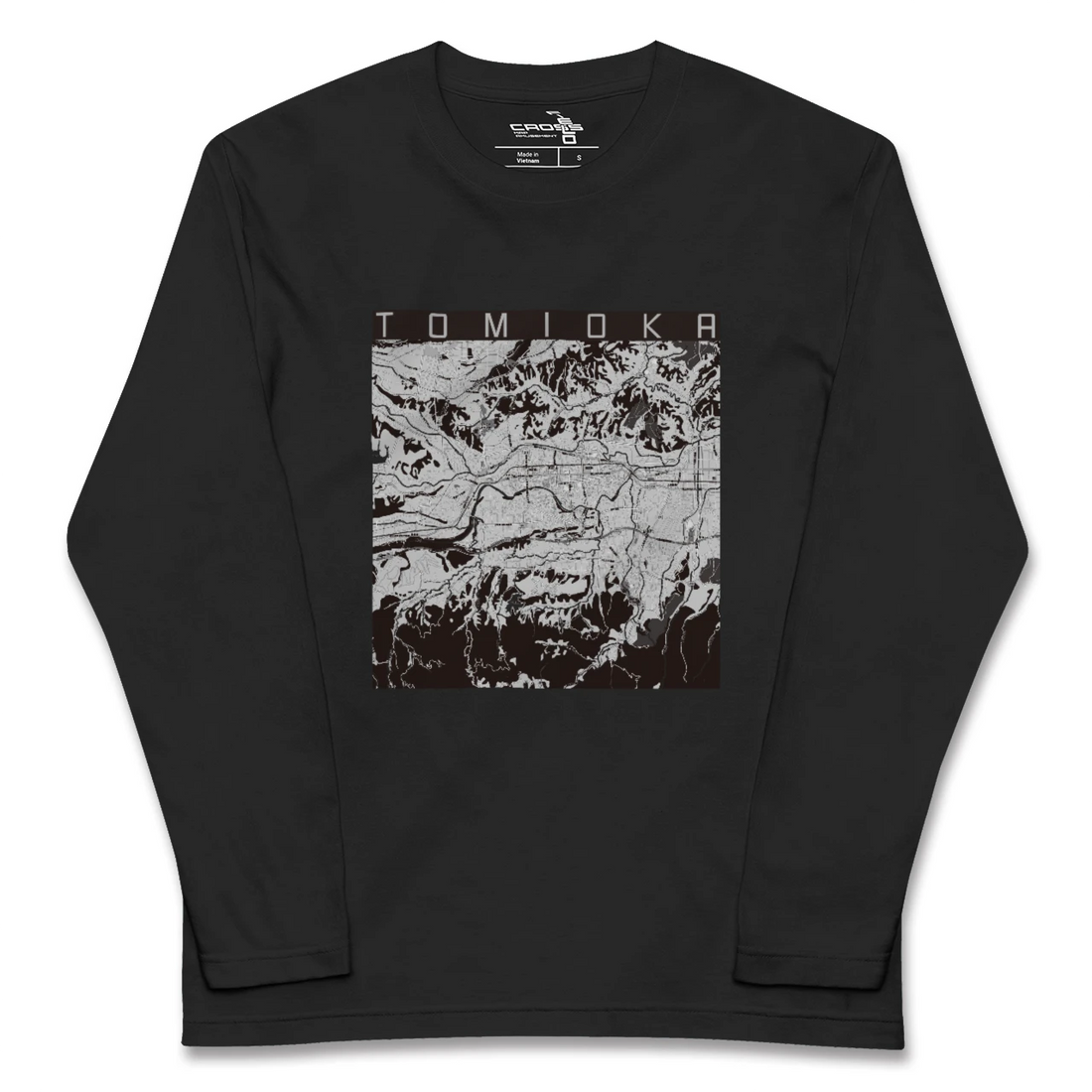 【富岡(群馬県)】地図柄ロングスリーブTシャツ