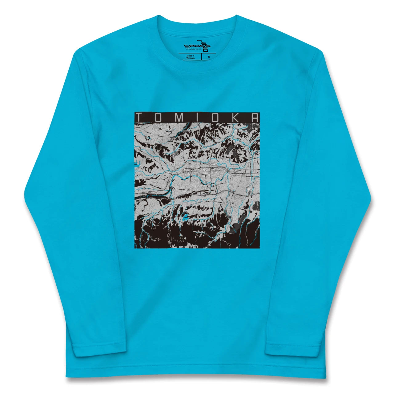 【富岡(群馬県)】地図柄ロングスリーブTシャツ