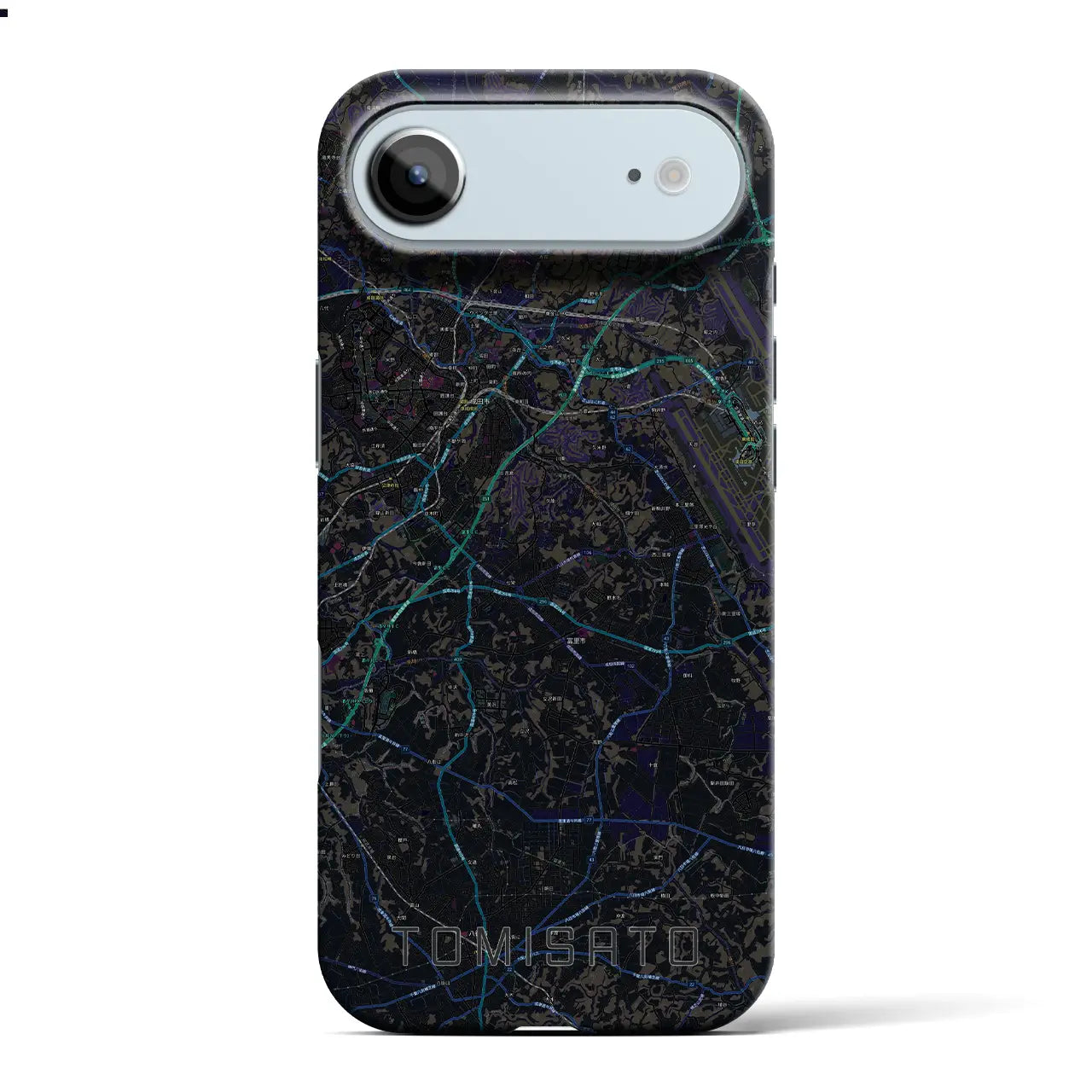 【富里(千葉県)】地図柄iPhoneケース(バックカバータイプ)