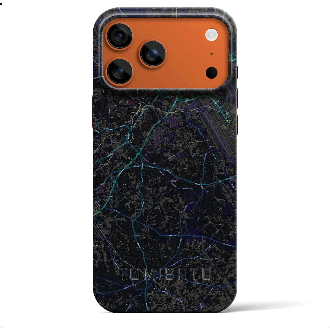 【富里(千葉県)】地図柄iPhoneケース(バックカバータイプ)