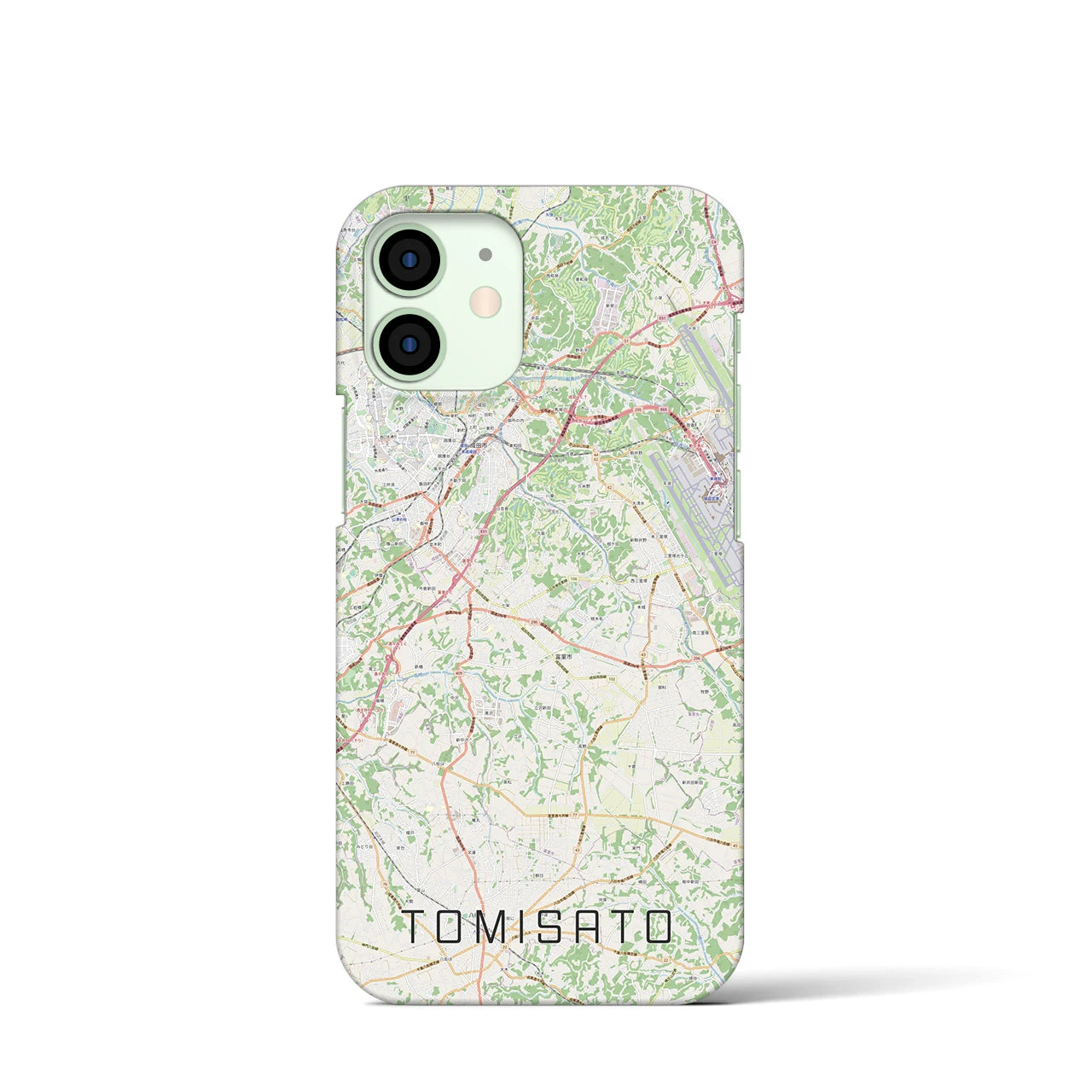 【富里(千葉県)】地図柄iPhoneケース(バックカバータイプ)