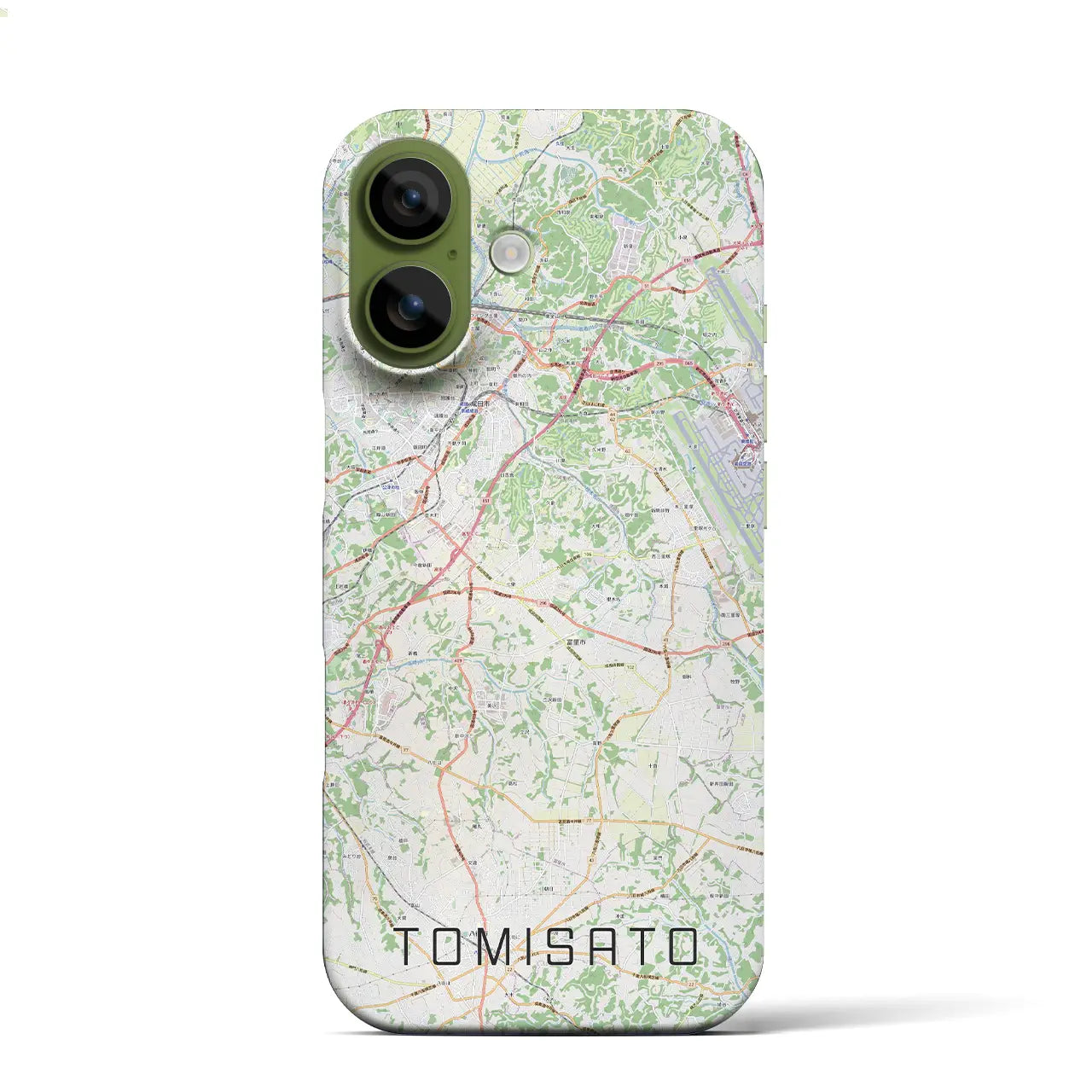【富里(千葉県)】地図柄iPhoneケース(バックカバータイプ)ナチュラル・iPhone 17 Pro Max 用